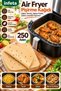 250 Sheets of 20.1 x 20.1 cm Air Fryer Baking Paper—Perforated, Square, Grease-Resistant, Non-Stick