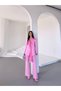 Women's Shawl-Detail Jacket and Pants Set—Long-Tie-Detail, Stylish Two-Piece Set - 8
