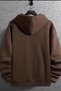 Men's Brown Zippered Cardigan - 4