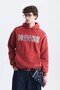 Embroidered Oversized Hooded Sweatshirt - 2
