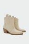 Carlo Women's Western Boots with Seam Detail and Thick Heels - 2