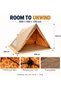 Auto Family Triangular Camping Tent, Portable Outdoor Hiking Tent, Mesh Ventilation Window and Waterproof Floor Design for Camping and Outdoor - 4