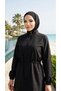 Adjustable-Waist, Elastic-Waisted, Water-Repellent Fabric, 3-Piece Fully Covering Modest Swimwear Hijab Burkini - 3