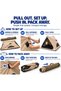 Auto Family Triangle Automatic Camping Tent, Portable Camping Shelter with Zippered Door, Mesh Ventilation Windows and Waterproof-Style Floor - 6
