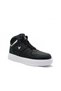 Black High-Top Flat Sole Unisex Sneakers