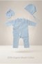 Newborn Hospital Discharge Muslin Onesie, Bonnet, Hat, and Gloves 3-Piece Set - Double-Layer Muslin - 5