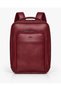 17-Inch Faux Leather Laptop Backpack, Water-Repellent, With Luggage Straps, for Business and Travel