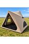 Auto Family Triangle Automatic Camping Tent, Portable Camping Shelter with Zippered Door, Mesh Ventilation Windows and Waterproof-Style Floor - 7