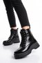 Women's Zip-Up Boots 113 Black Patent Leather - 3