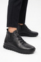Women's Genuine Leather Boots 9830 Black - 3