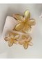 HAIR CLIP - 3-PIECE SET: LOTUS FLOWER-PRINTED HAIR CLIPS (1 PIECE 8 CM, 2 PIECES 4 CM) - 4