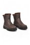 Coffee-Colored Faux Leather Women's Boots 23003 Z - 4