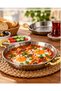 Set of 2 Stainless Steel Chrome-Plated Forged Skillets, 20 and 22 cm – Skillets with Gold Handles for Frying, Menemen, and Serving - 2