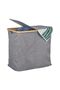 Lidded Double Hamper in Grey