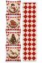 New Year's Snowman and Christmas Tree Patterned 4-Piece Cushion Cover and Table Runner Set – 43x43 cm, 40x140 cm, Reversible, Invisible Zipper - 3