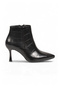 Women's Stiletto Heel Zip-Up Boots, 448237, Black Crocodile Print - 2