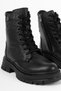Clara Women's Genuine Leather Lace-Up Zip-Up Boots b4192 - 2