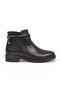 Women's Zip-Up Boots 325165 Black Leather - 2
