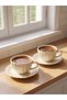 2-Piece Embroidered Coffee Cup Set for Style Enthusiasts from Uzg Store - 2