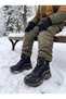 Boys' Winter Outdoor Lace-Up Boot with Non-Slip Sole - T-1040