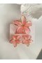 HAIR CLIP - 3-PIECE SET, DARK PINK LOTUS FLOWER HAIR CLIPS (1 PIECE 8 CM, 2 PIECES 4 CM) - 4