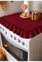 Vintage Ruffled Washing Machine Cover - Dowry-Style Cotton Decorative Bathroom Machine Cover - 3