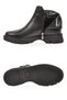 Women's Zip-Up Boots 351107 Black Leather - 5