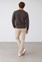 New season klok men's regular fit crew neck pique sweatshirt. - 3