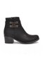 Women's Heeled Zip-Up Boots 517078 Black Emerald - 2
