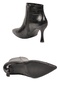 Women's Stiletto Heel Zip-Up Boots, 448237, Black Crocodile Print - 5