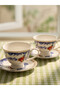 Set of 2 Embroidered Coffee Cups for Two