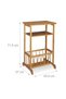 Side Table with Newspaper Basket - 4