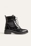 Women's Winter Black Crocodile-Print Casual Boots with Thick Soles TR01MK03G - 2