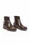 Women's Zip-Up Boots 451199 Coffee-Beige - 4