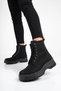 Women's Zip-Up Boots 113 Black Emerald - 3
