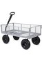 ® Heavy Duty Trolley Cart - 500 KG, Garden Cart with Adjustable Handle and Removable Sides | Metal, Foldable Garden Trolley for Garden Outdoor, Sports, Camping, Picnic (Metal, Grey) - 3