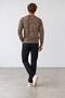 New season hukli men's regular fit crew neck patterned sweatshirt. - 3