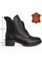 Marven Black Genuine Leather Women's Boots - 6