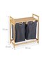 Bamboo Shelf with 2 Laundry Baskets - 4