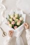 Flower Wrap, Plain White, 4-Pack, Bouquet Wrapping Paper, Waterproof Flower Wrap - 4