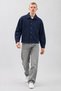 Men's Wool-Look Short Casual Jacket with Pockets and Buttons - 6