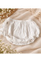 Ruffled, lace-trimmed muslin slip - 3