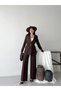 Women's Belt Detail Jacket and Pants Set—Stylish, Modern-Cut Two-Piece Set - 5