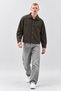 Men's Wool-Look Short Casual Jacket with Pockets and Buttons - 5