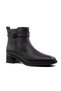 9783 Genuine Leather Black Women's Boots - 2