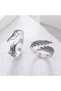 Custom-Designed Silver-Colored Gothic Ring with Dragon Figurine BEZOSS - 5