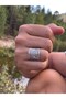 Custom-Designed Silver-Colored Ring BEZOSS - 4