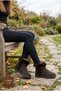 Elsva Women's Boots with Fur-Lined Genuine Leather Brown Suede