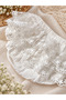 Ruffled, lace-trimmed muslin slip - 2