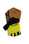 Raptor EVO Short-Finger Cycling Gloves with Gel Pads, Venom Yellow, Size L, Yellow